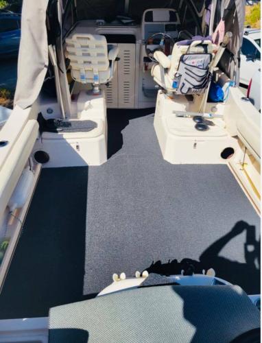 DECKadence Synthetic Boat Carpet on a boat deck